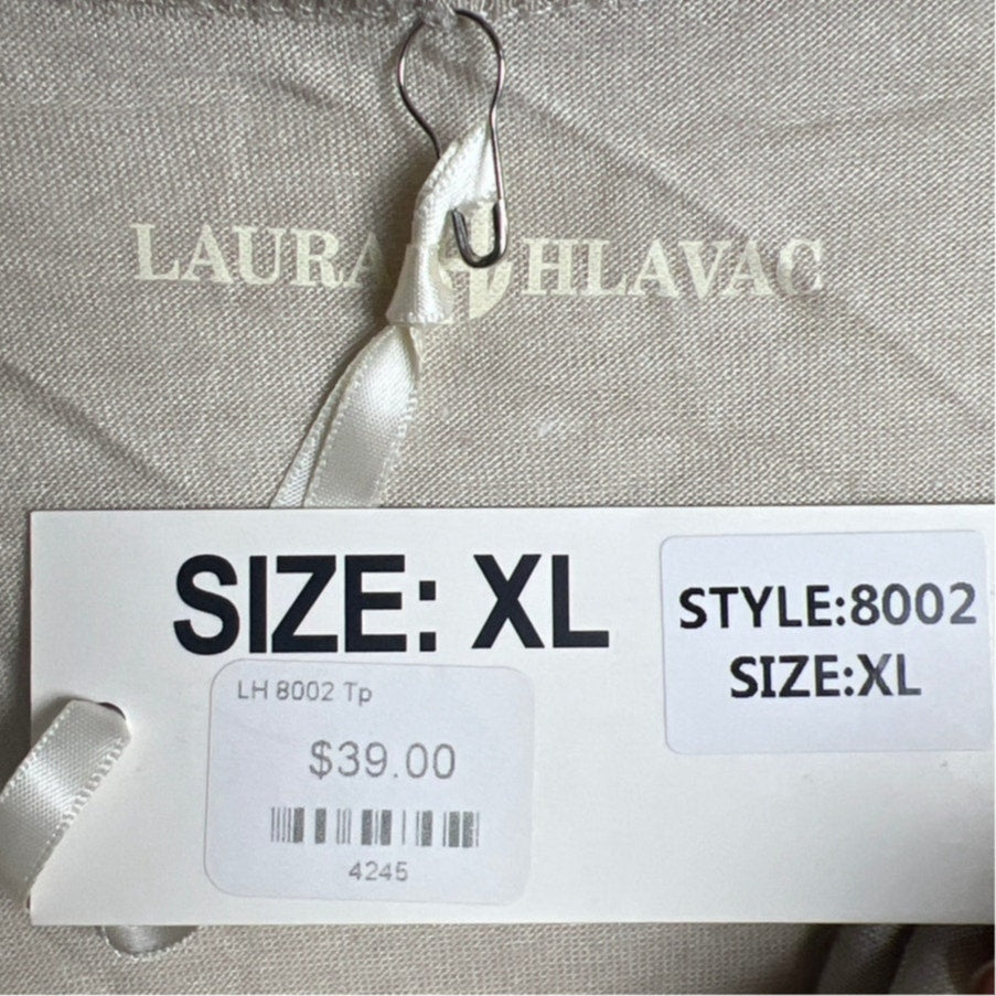 NWT Laura Hlavar Women's Size XL Gray Top