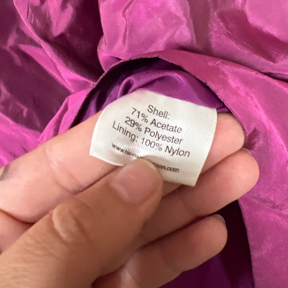 Hanna Anderson Purple Dress Size 10 Magenta Floral