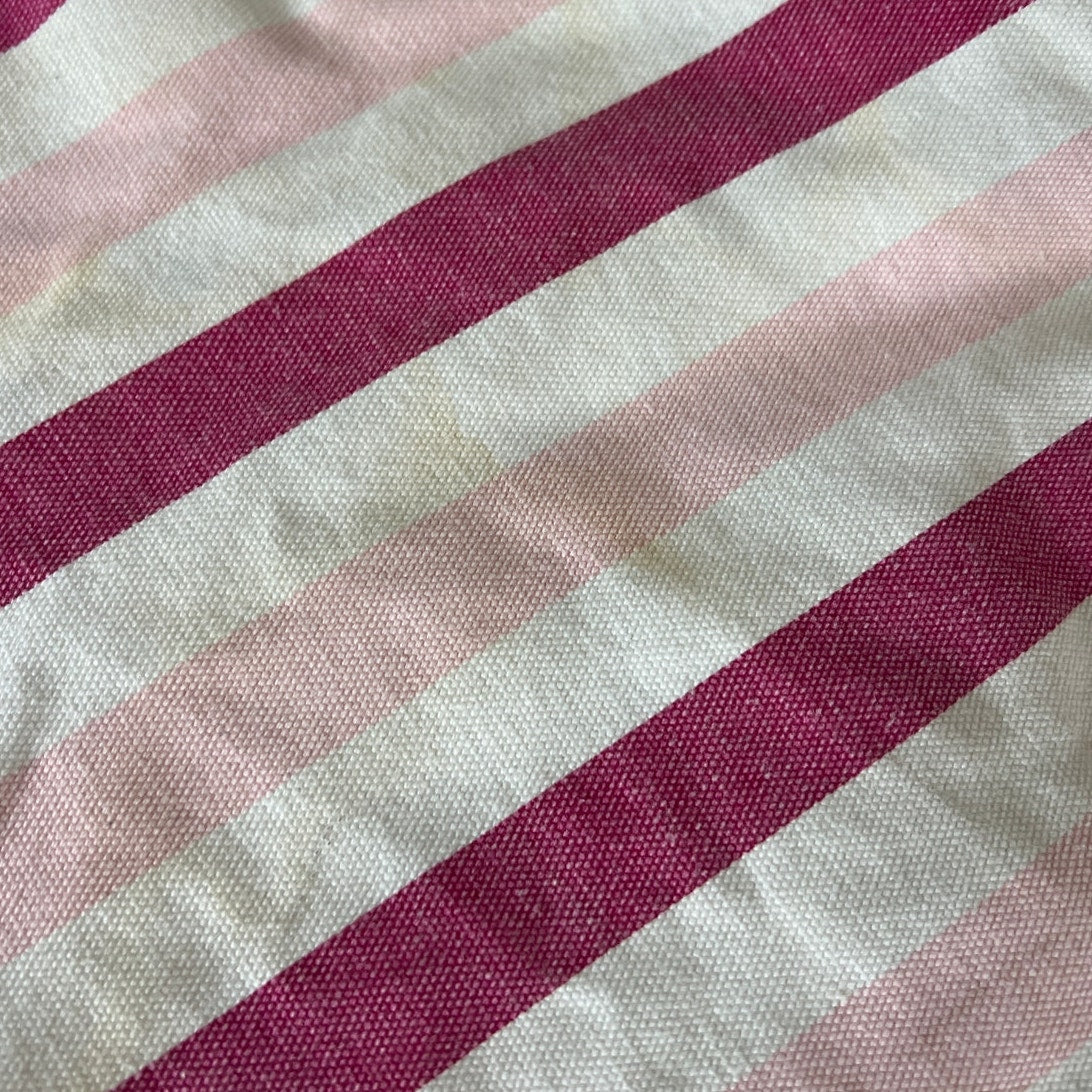Y2K Gap Striped Pink & White Large Tote Bag
