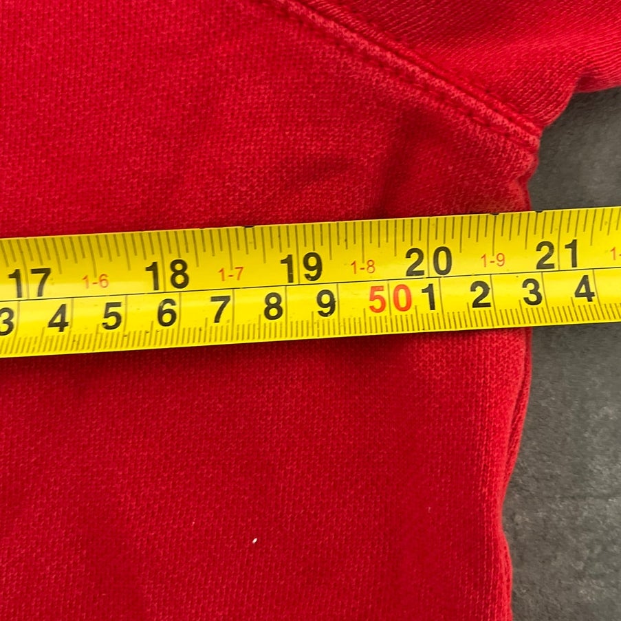 Ralph Lauren Jean Co. Large Zip Up Red Sweater Cotton