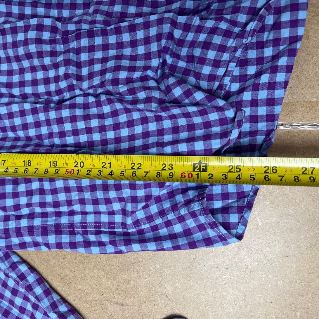 Vineyard Vines Purple/Blue Button Up Classic Fit Button-Up Long Sleeve Size L