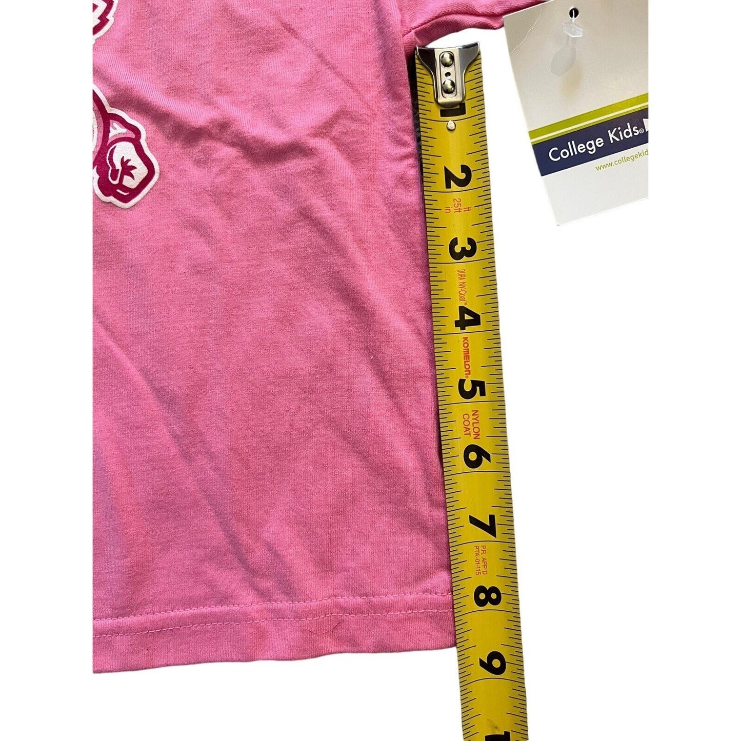 WISCONSIN BADGERS Cotton Pink 2T Toddle Short Sleeve T-Shirt College Kids NWT