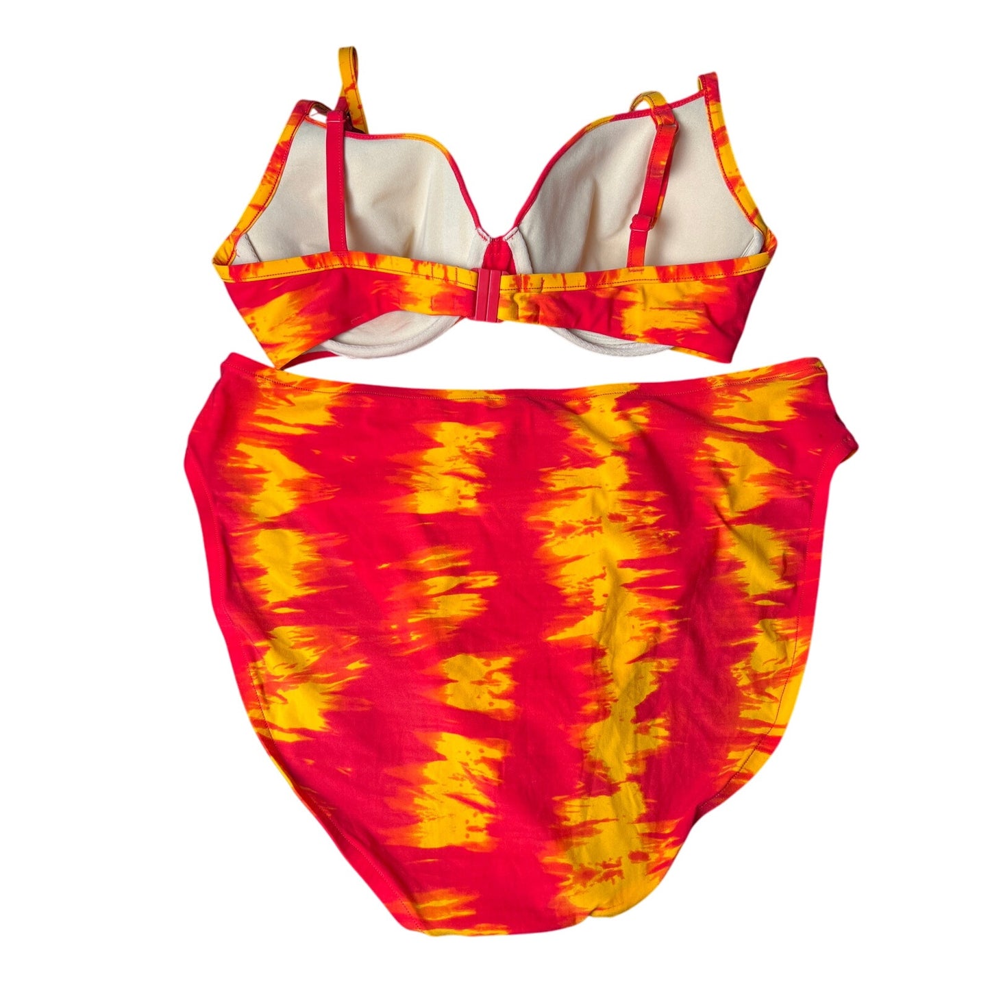 Victoria Secret XL 36C high Waisted Red Swimwear 2 Piece
