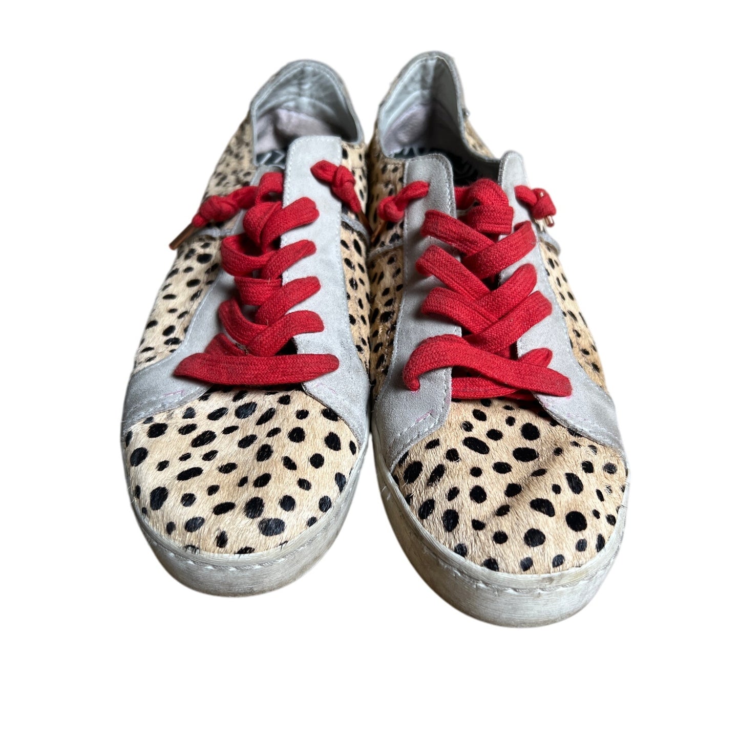 Women’s Dolce Vita Leopard Calf Hair Sneakers Women Size 10