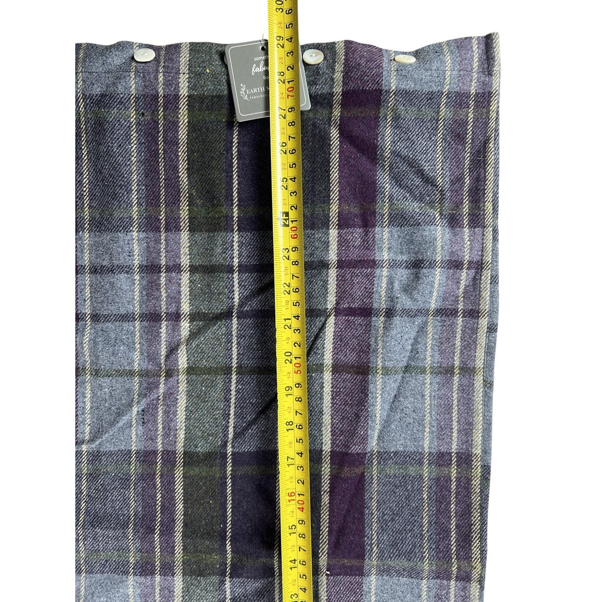 Earth Squared Cushion Cover Gray 60x60 Cm 100% Wool Checked Traditional