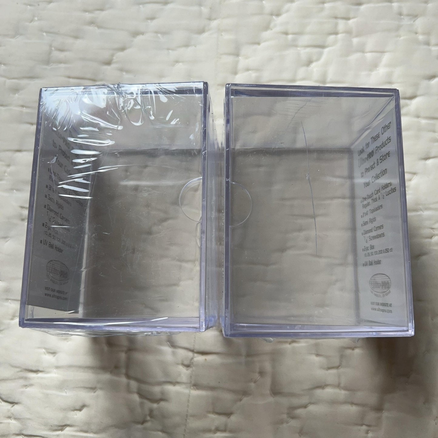 Ultra PRO 150 Count 2-Piece Storage Box Ultra Clear Card Holders Stackable