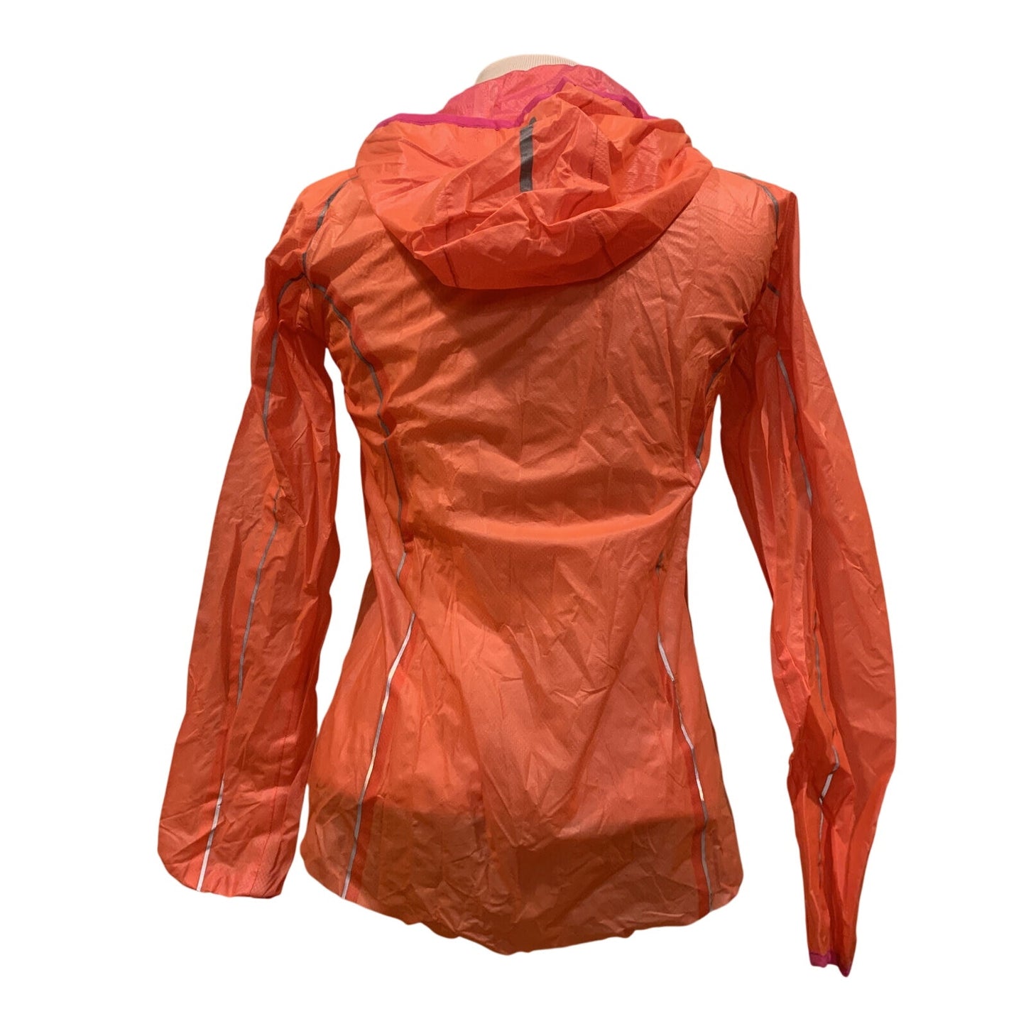 SAUCONY Women’s Orange Pink lightweight Running Windbreaker Jacket XS - EUC