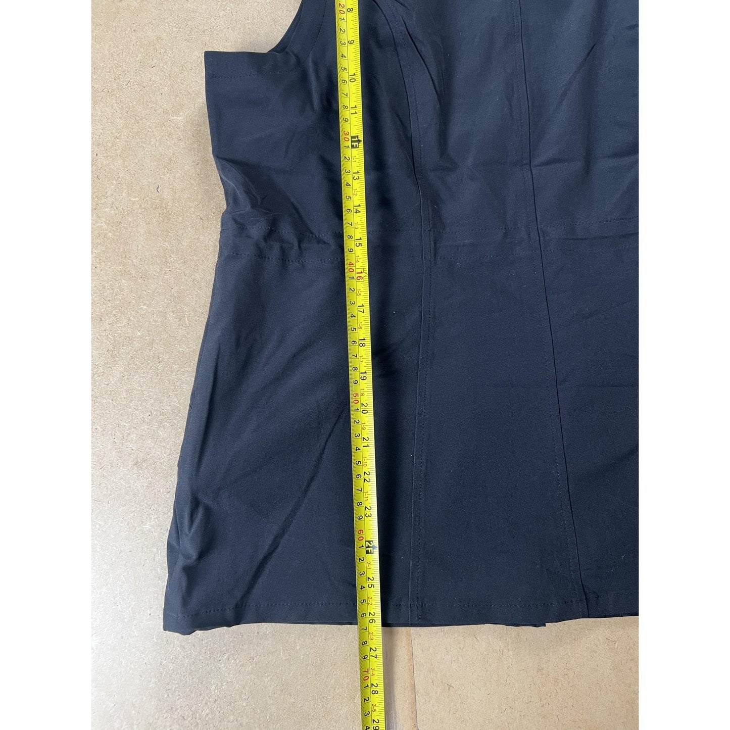 Chico's Vest Womens 2 Black Neema Snap Travel Zenergy Softshell Lightweight