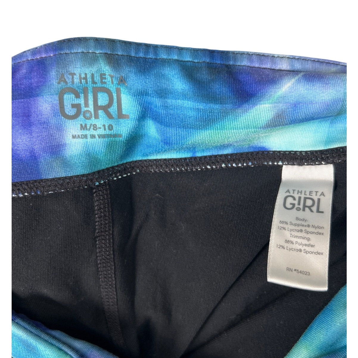 Athleta Girl M 8-10 Nylon Cut Leggings Spring It On Capri