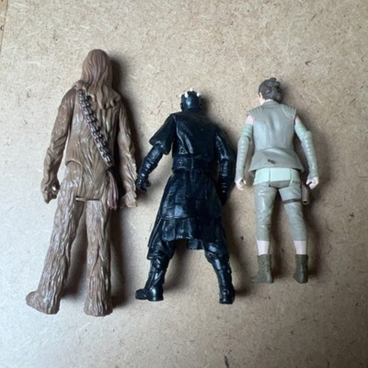 Hasbro Star Wars Action Figures Chewbacca Darth Maul Rey Brown Black Tan 3.75in