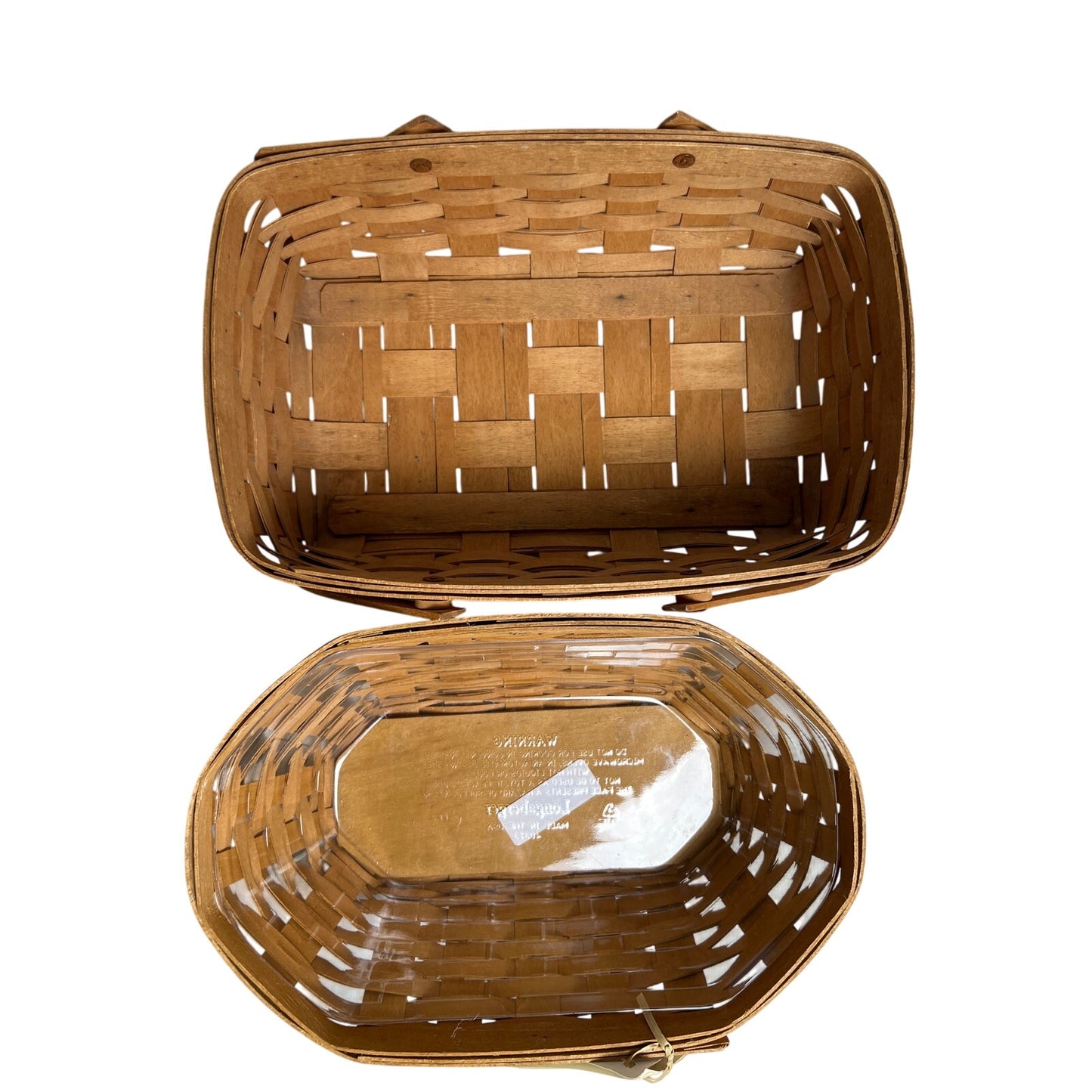 NWT Longaberger Handwoven In Ohio Handmade Fall Harvest Basket