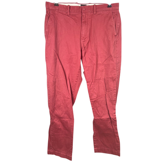 J. Crew Stretch Red Dress Pants 34 x 32 Cotton Chino