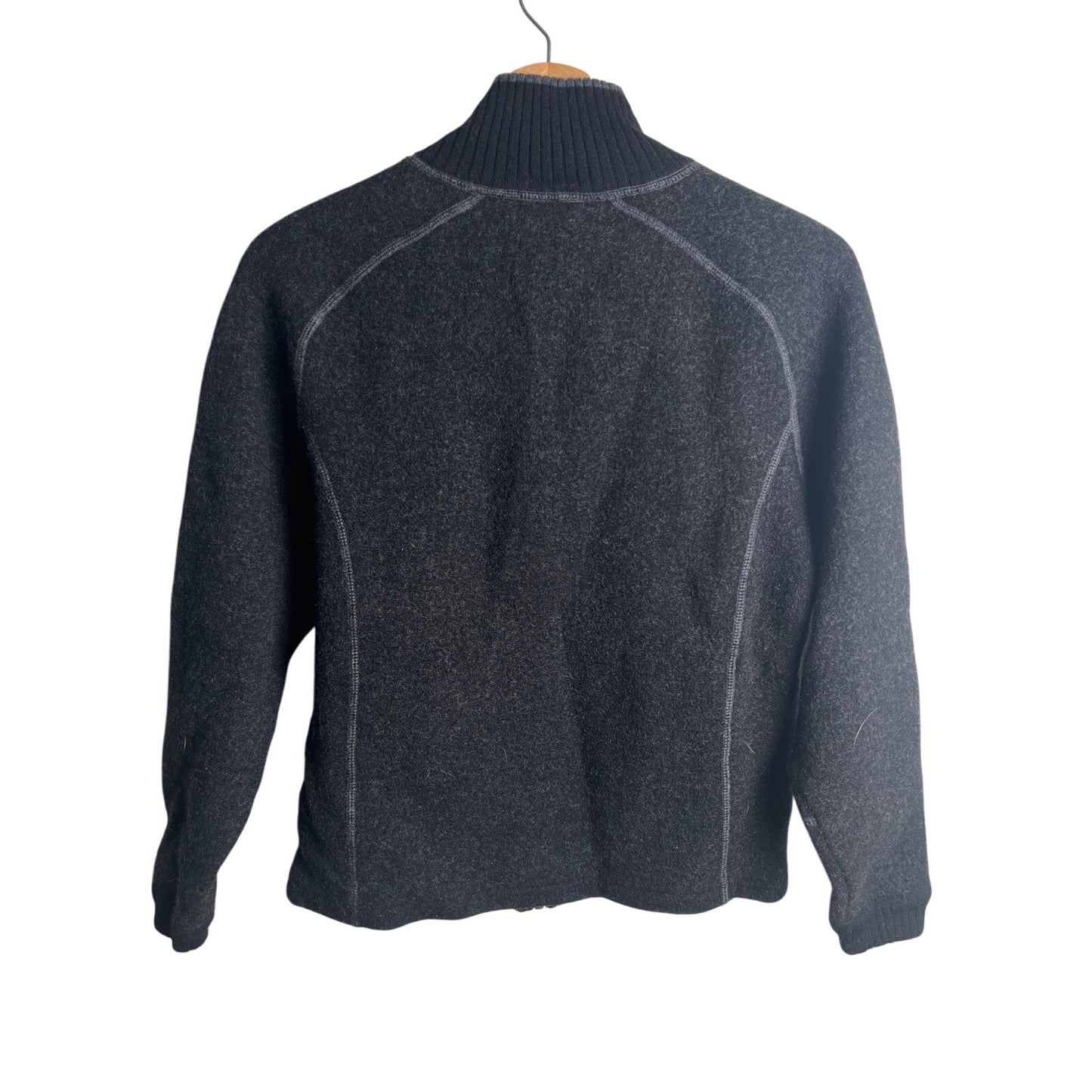 Kuhl Men’s Alfpaca Jacket Mens M Gray Full Zip Pockets Outdoor Hiking Fleece