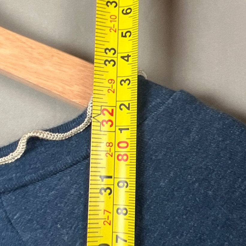 Laura Hlavac Dress Cotton Ruffle Sleeve Hem Blue Long Sleeve Size 2XL