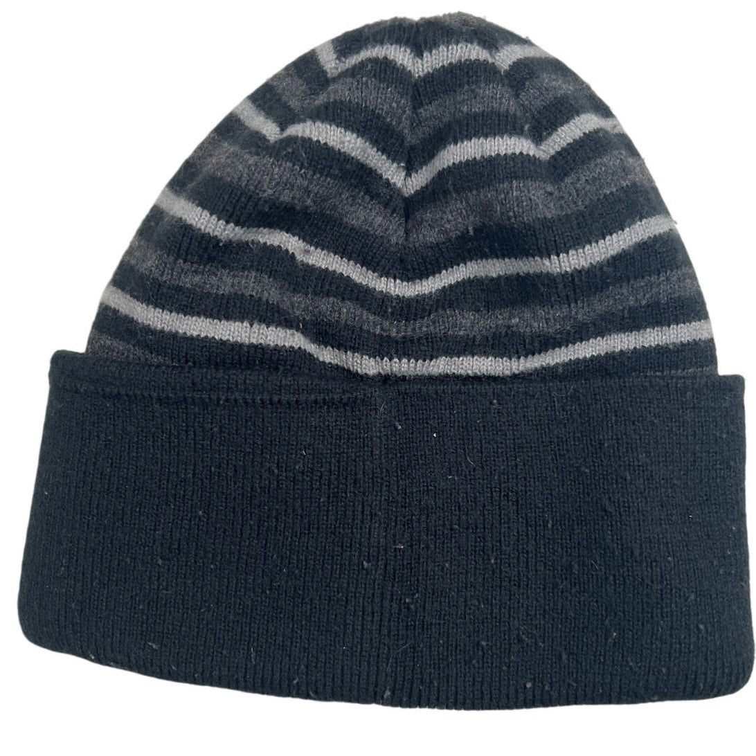 Carhartt Striped Gray Beanie One Size Fits Most Double Layer