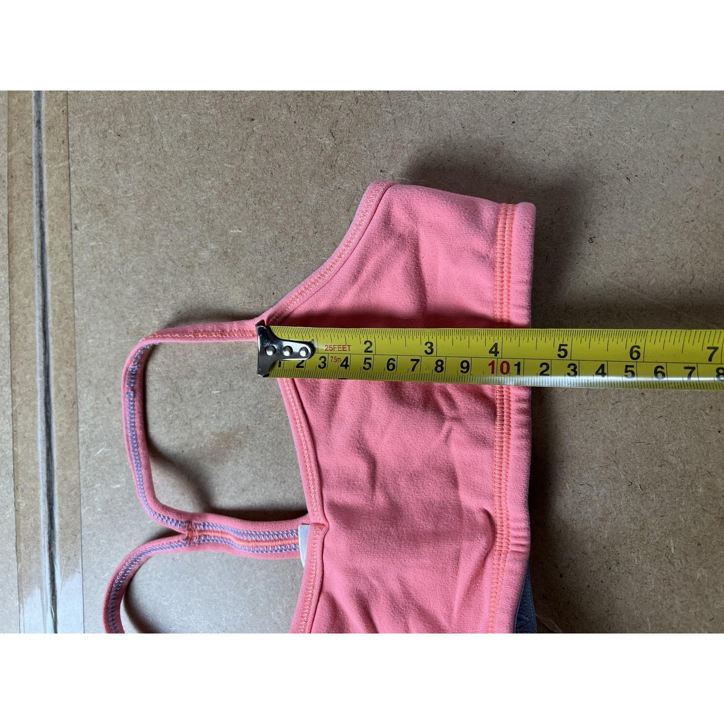 Ivivva Sports Bra Tank Girls Size 8 Pink Cotton Spandex Racerback Underwear