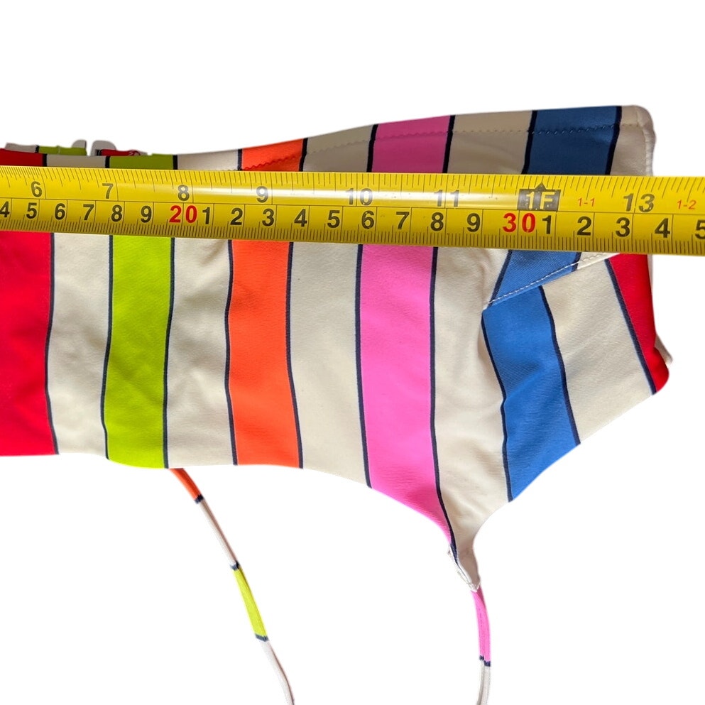Aerie Striped Rainbow Bikini Set 2 Piece Swimsuit Medium M EUC