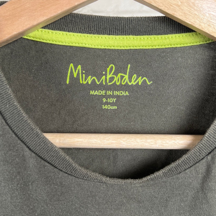 Mini Boden Dinosaur Toddler Graphic Green T-shirt 9-10Y
