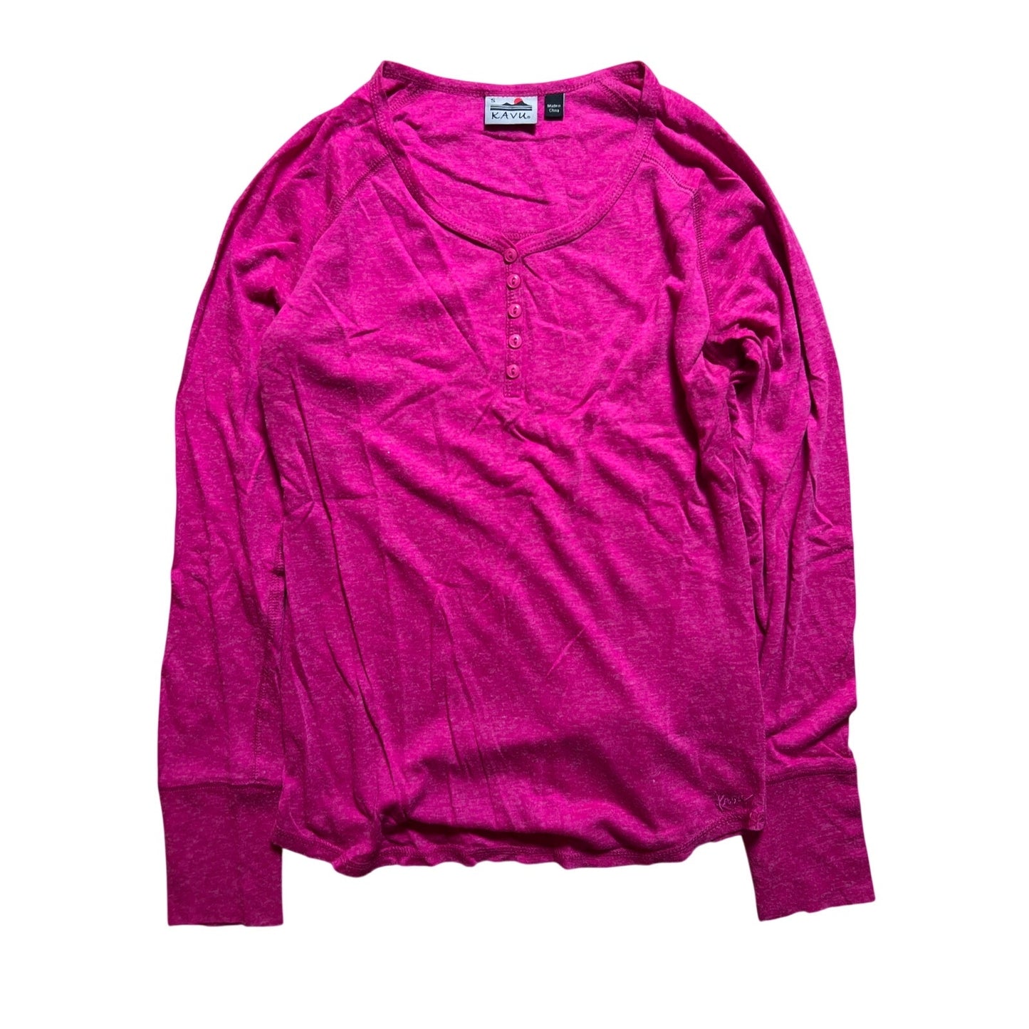 Kavu Pink Women Long Sleeve Top SIze S