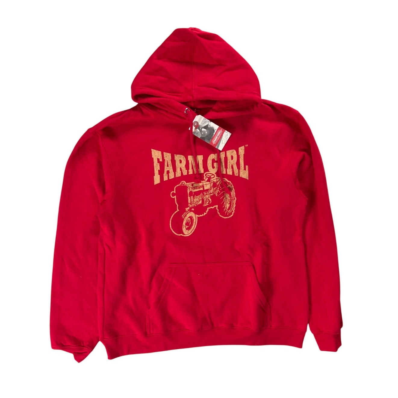 NWT Farm Girl Red Hoodie Women Size XL