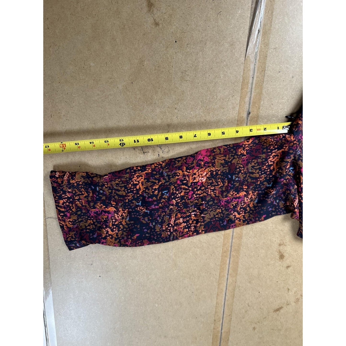 Collective Concepts Dress Womens L Pink Animal Print Wrap V-Neck Short Tie