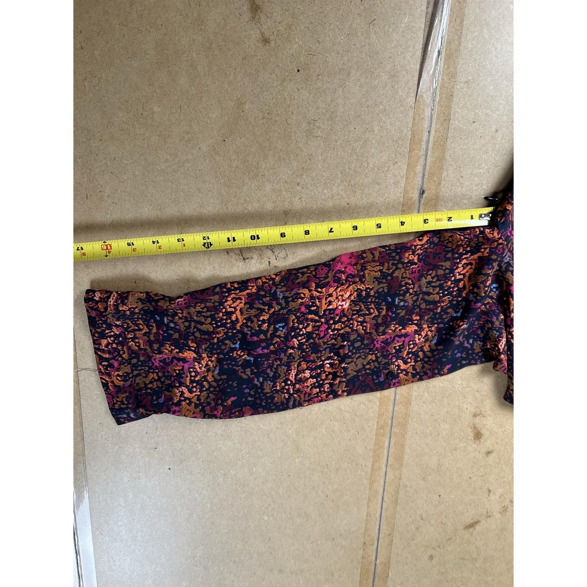 Collective Concepts Dress Womens L Pink Animal Print Wrap V-Neck Short Tie