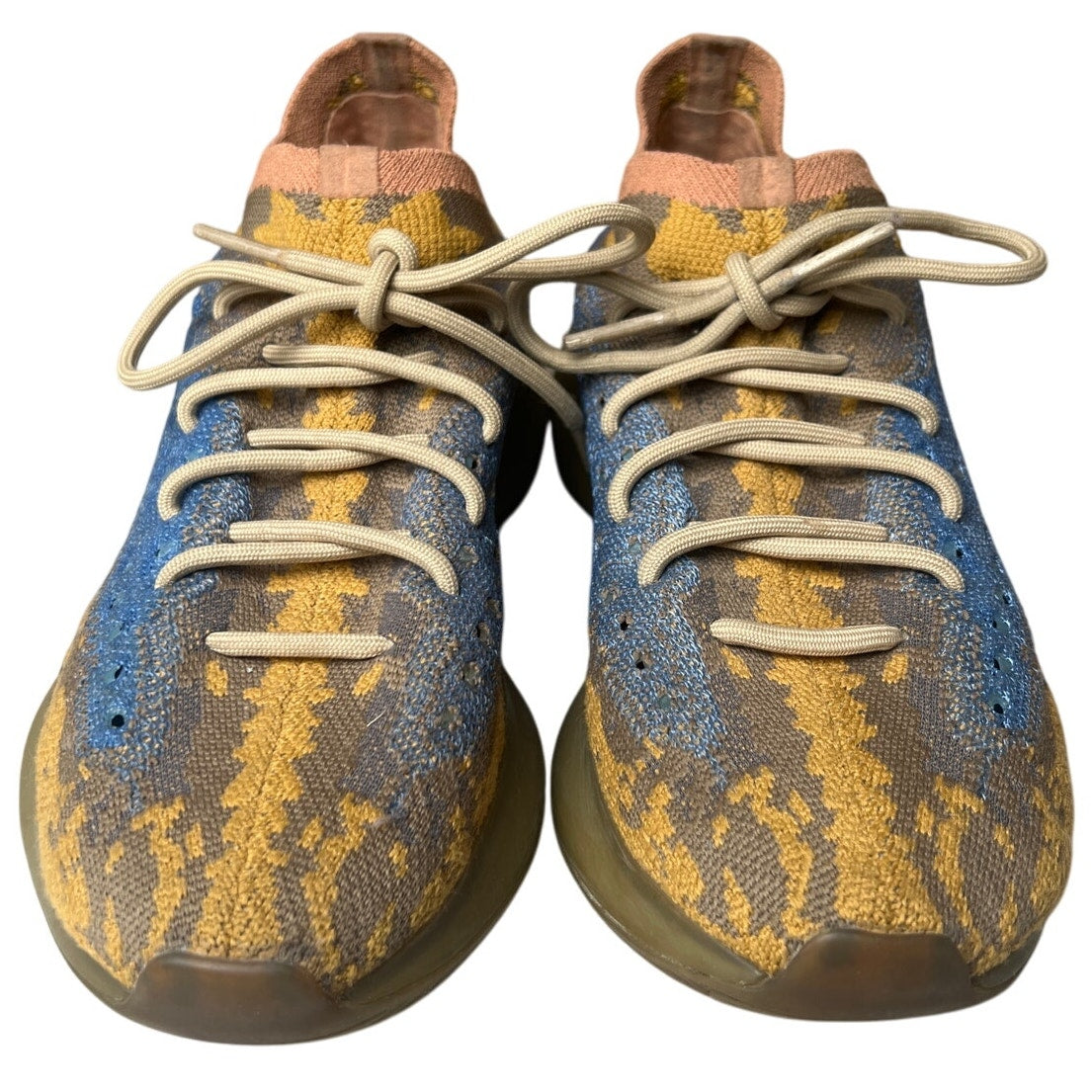 Adidas Yeezy Boost 380 'Blue Oat Reflective' Tan Sneakers No Box Size 9