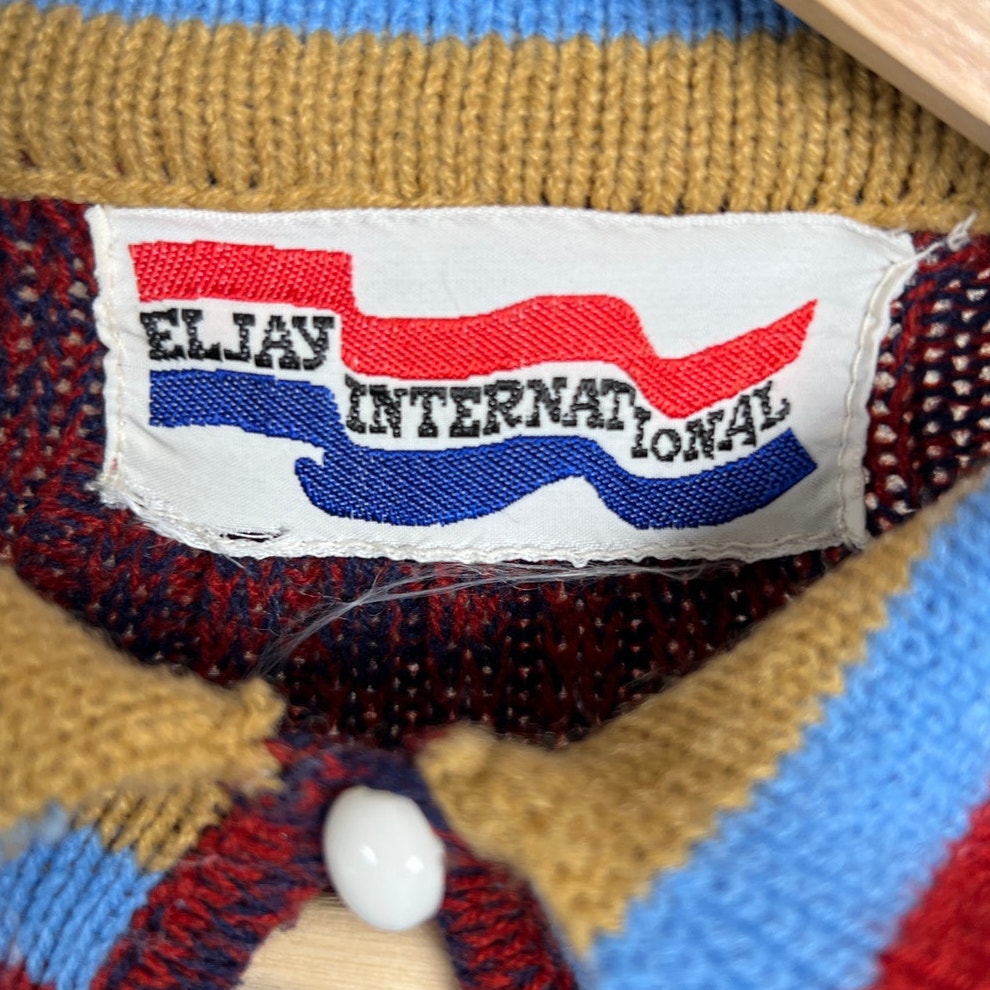Vintage Eljay International 70's Knit Sweater Longsleeve *Dimensions in Picture*