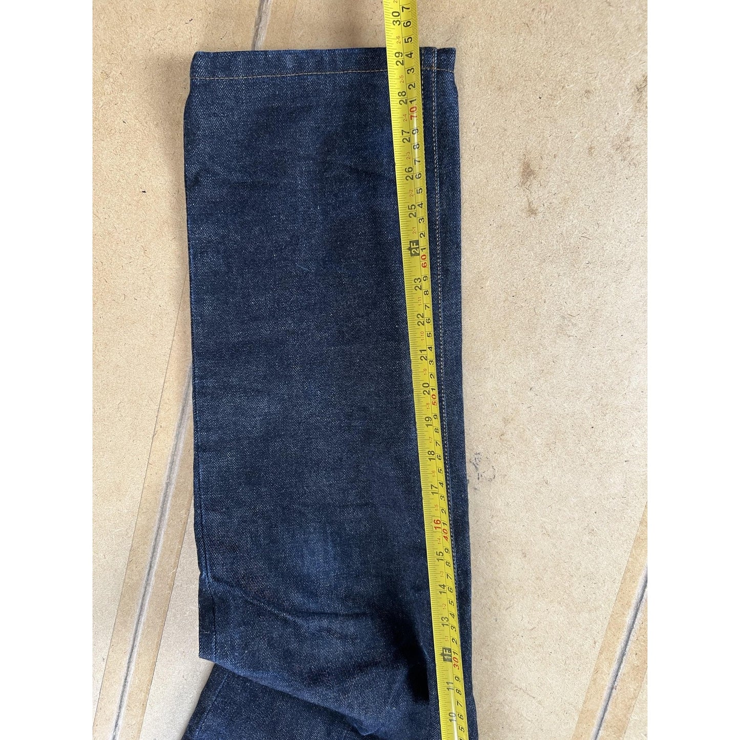 Avila Mens 35 Blue Chino Slim Tapered Denim Cotton 5-Pocket Flat Front Casual