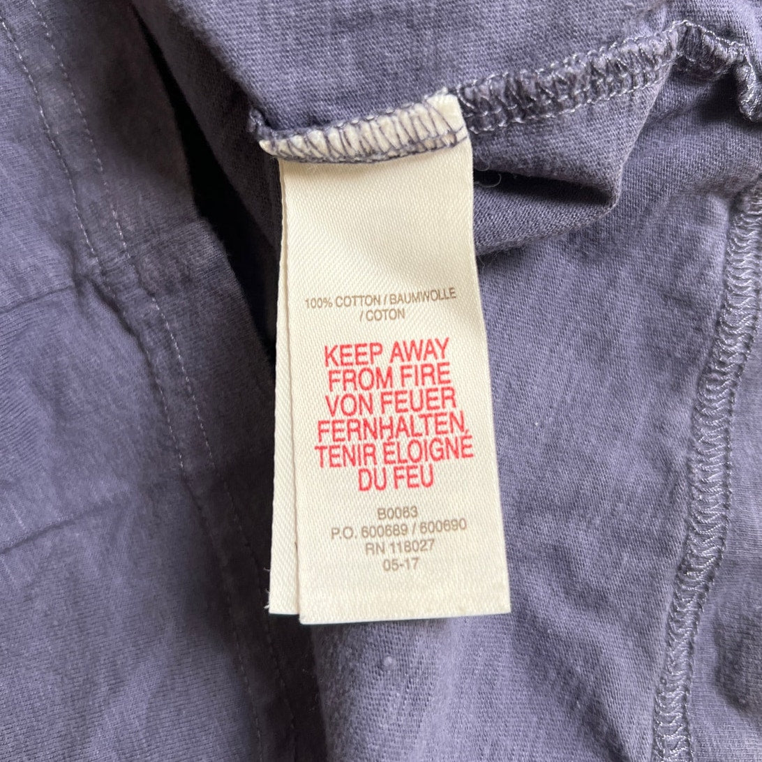 Mini Boden Boy 6-7 Blue Long Sleeve Frog On Boat Graphic