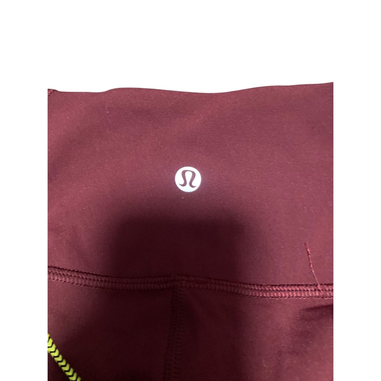 EUC Lululemon Wunder Under Crop High Rise Legging Size 6 Burgundy