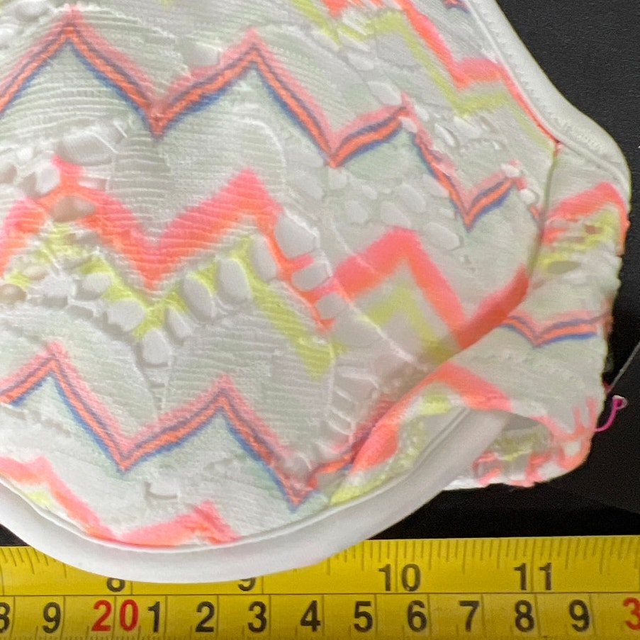 Victoria Secret NWT Women's Bikini Top 34D Striped Adjustable