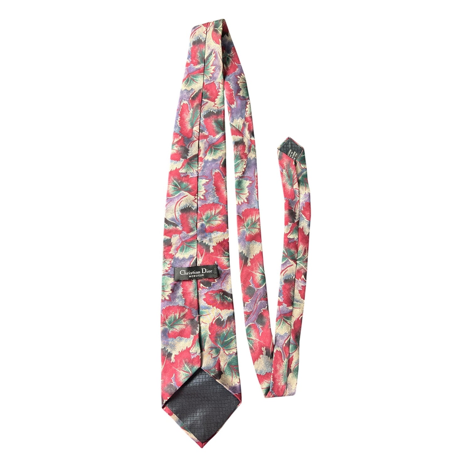 Christian Dior Monsieur Tie Italian Silk Fabric Men's Paisley Print