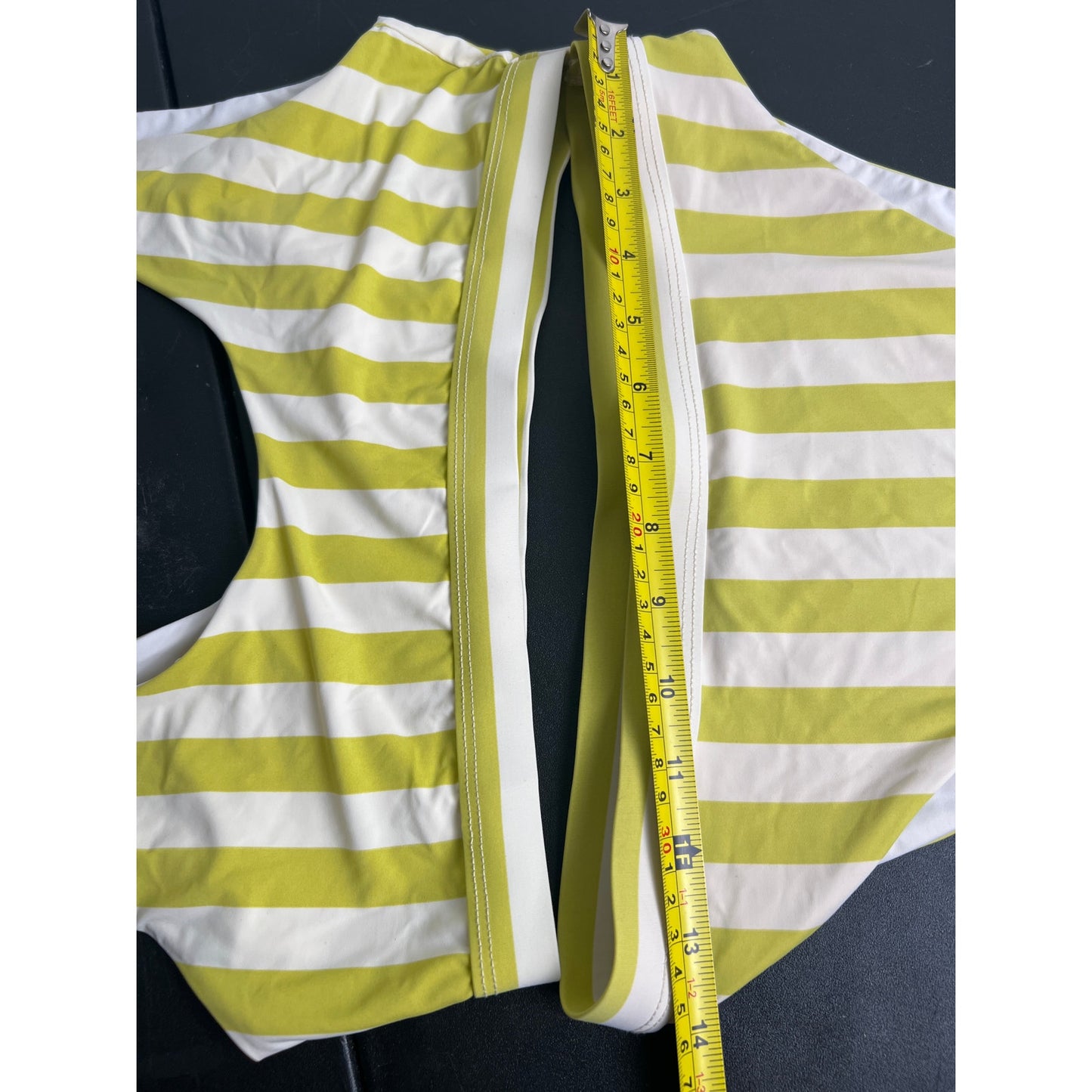 Dippin’ Daisy’s High Waisted Bikini Set Citrus Stripes Size L