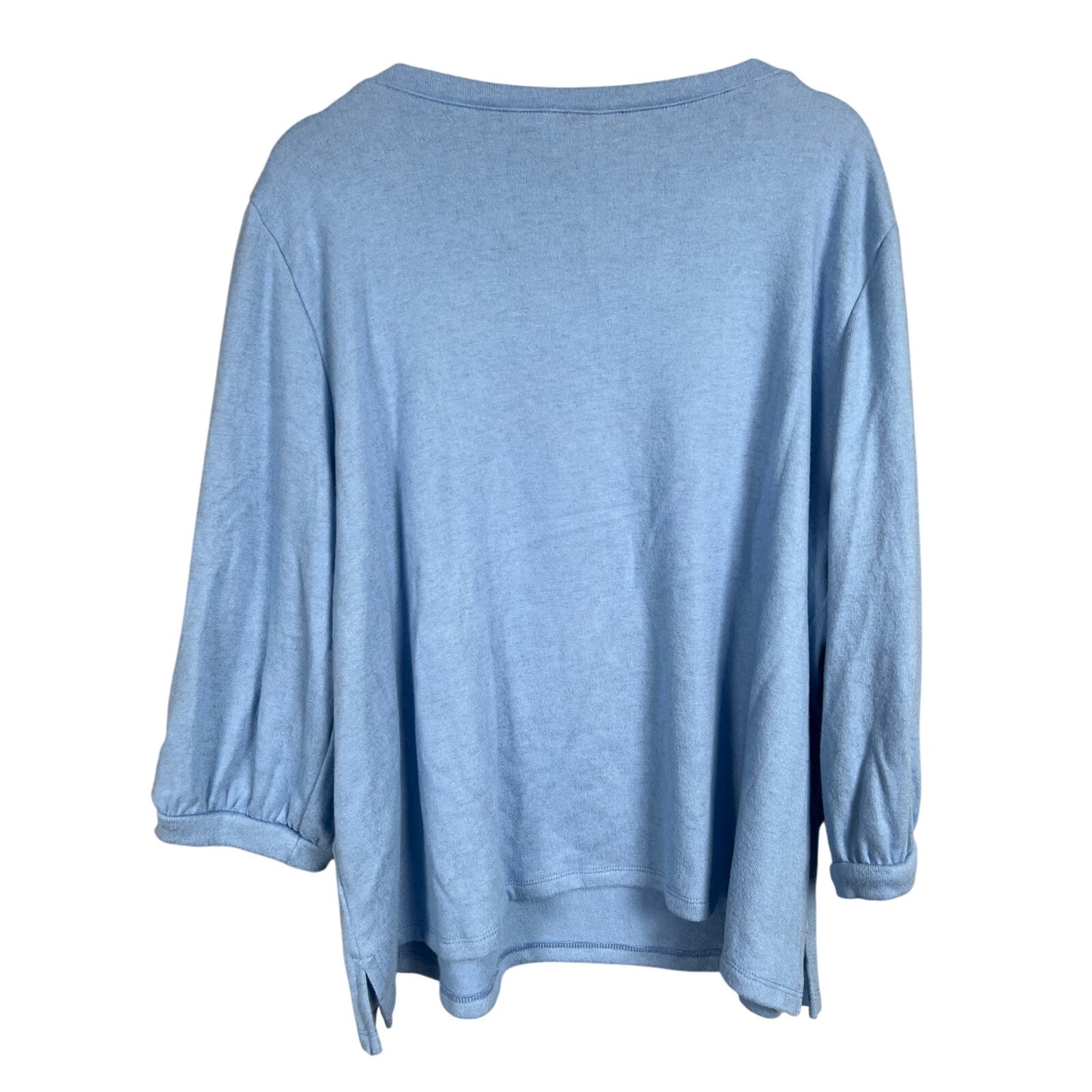 Caslon Nordstrom NWT 2XL Women Top Blue Long Sleeve
