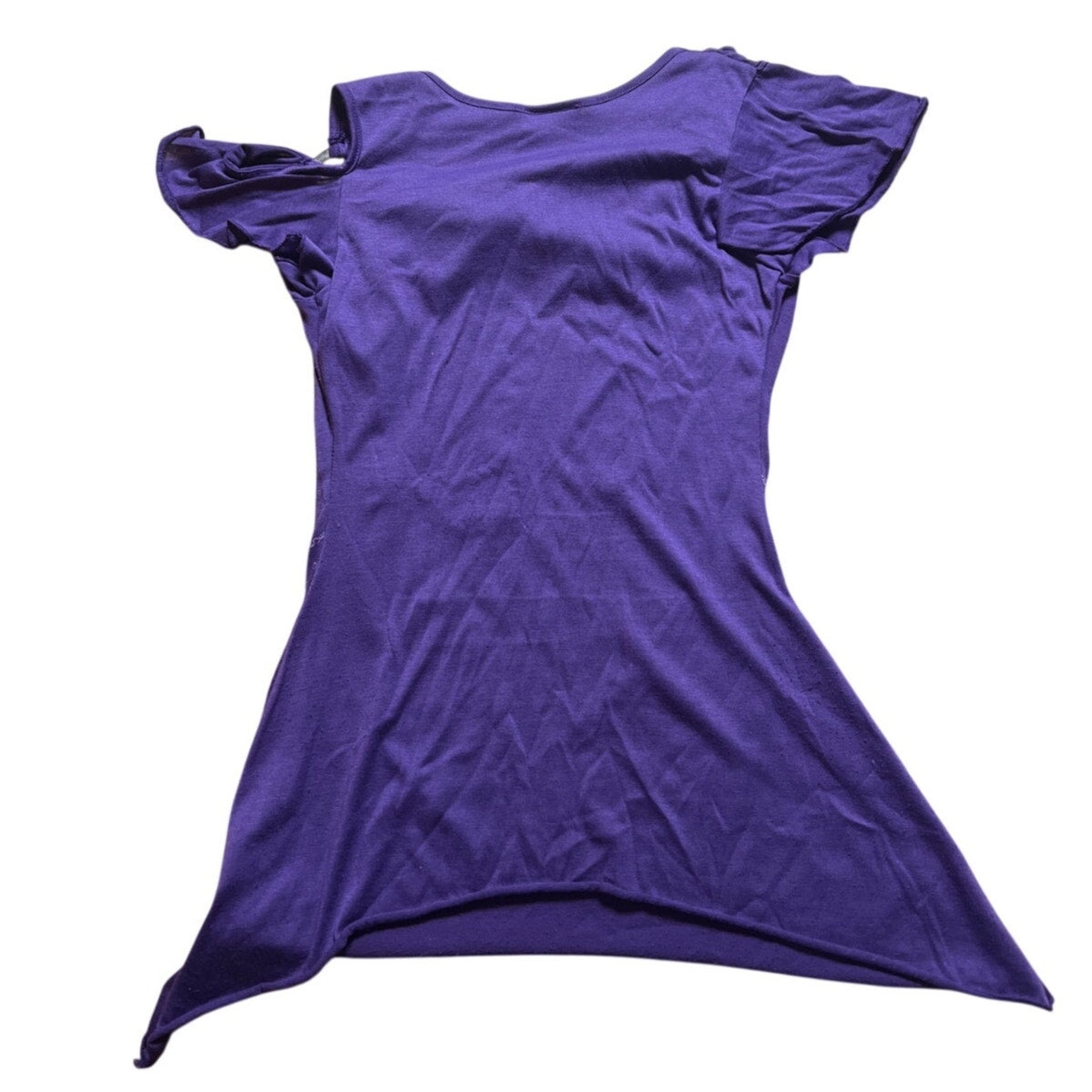 Y2K California Girlz Made In USA Purple Butterfly Top Size XS