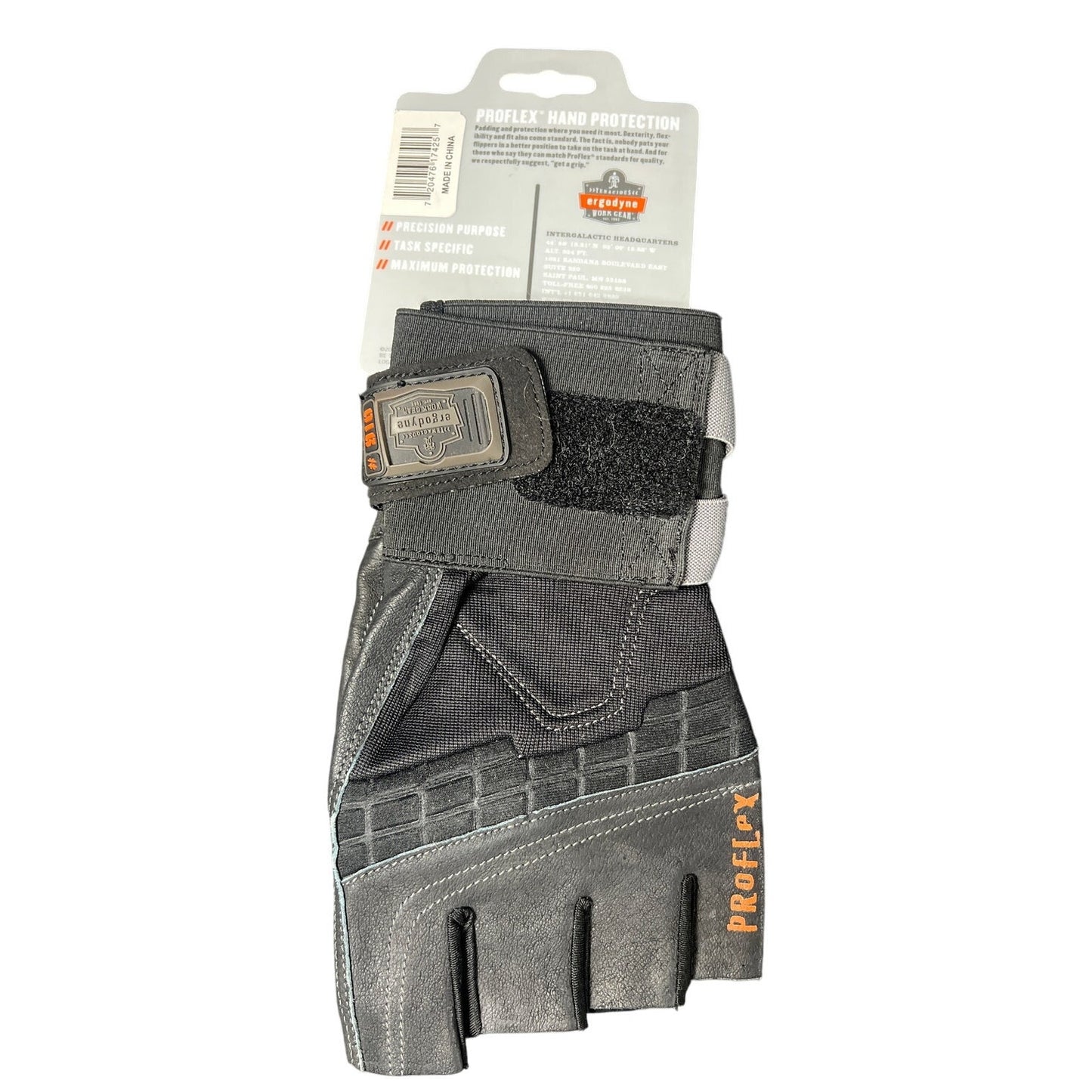 Ergodyne NWT Black Gloves Proflex Hand Protection XL "910 Wrist