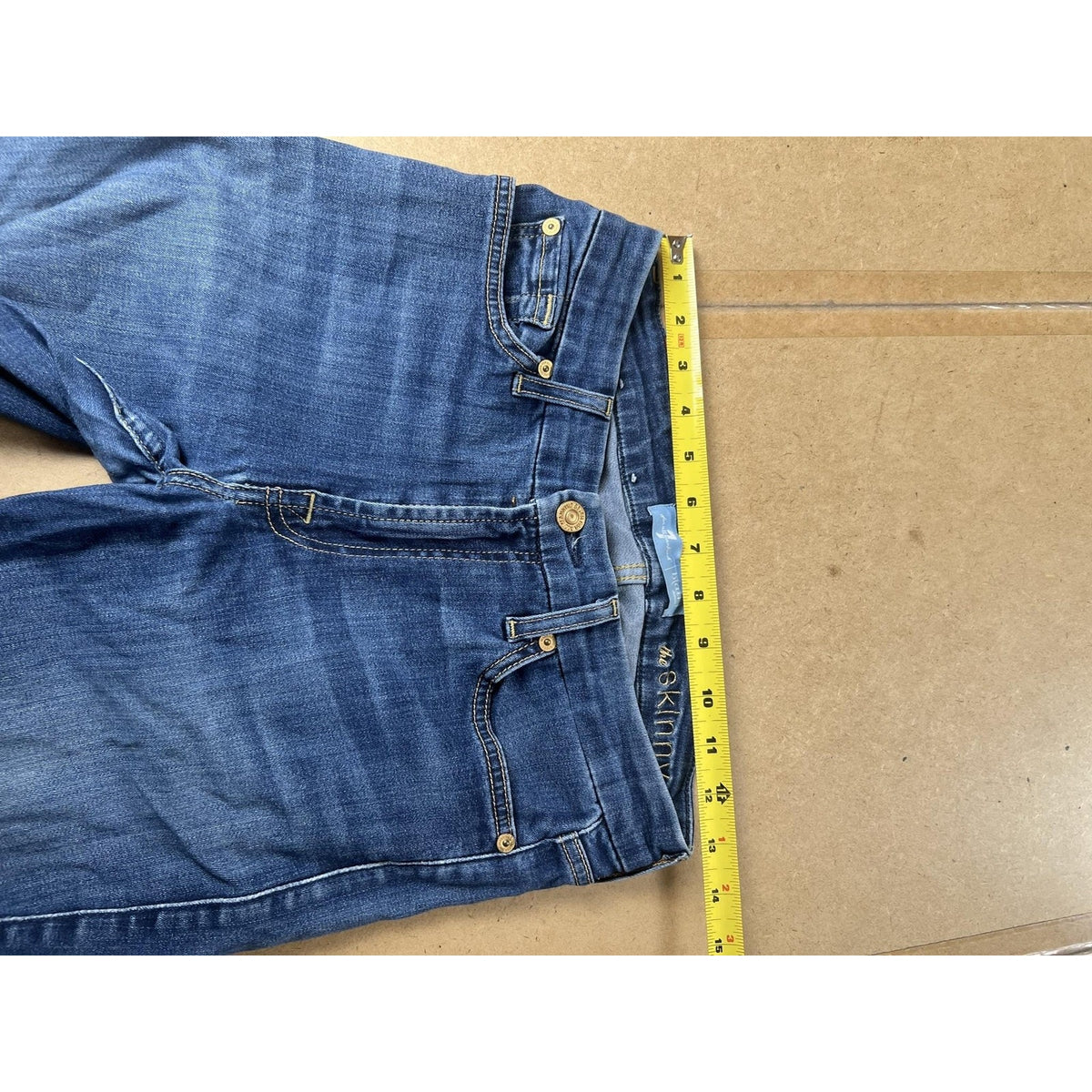 7 For All Mankind Pants Womens 29 Blue Ankle Skinny Denim Stretch Pockets