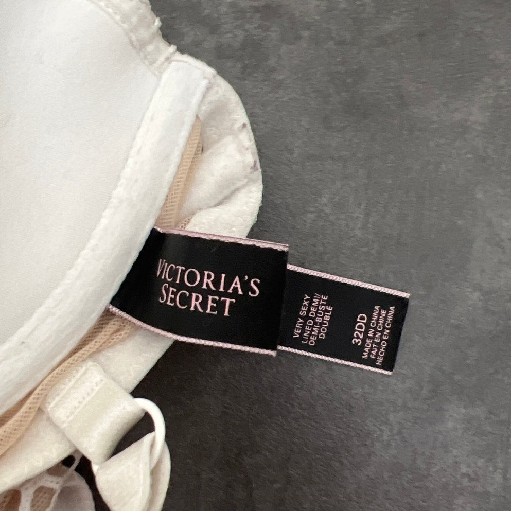 Victoria's Secret Corset Bra Zipup Front Close Bra Size 32DD