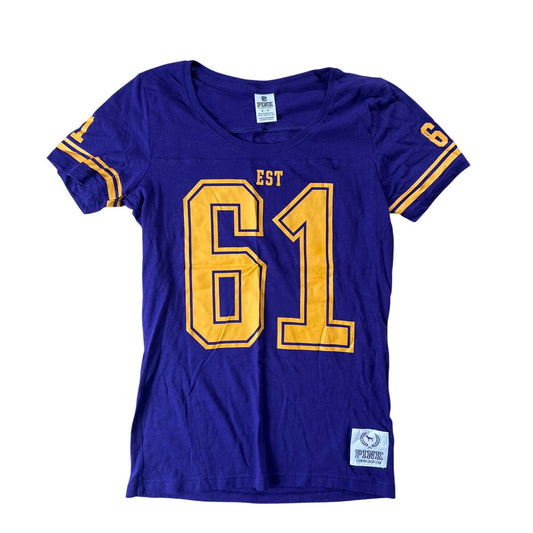 Victoria's Secret Pink  NFL MN Vikings Show Your Horns T-Shirt Size M