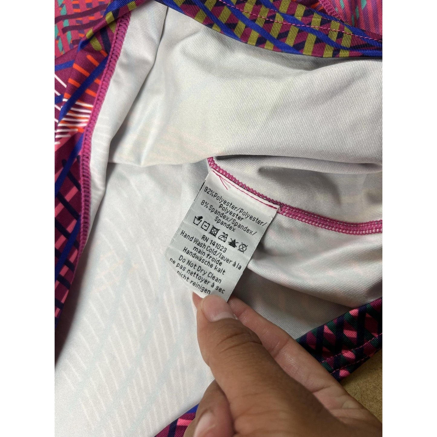 Neve Pullover Womens XL Purple 1/4 Zip Geometric Athletic Lightweight Stretch