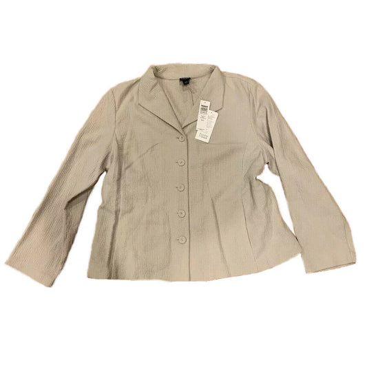NWT Eileen Fisher Off-White Short Shaped Jacket Size XL - F8JC-J0536M - $298