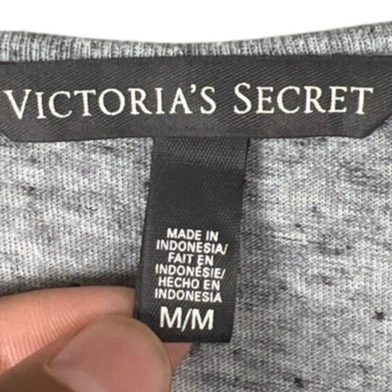 Victoria Secret Size Medium Polyester Gray Women Top