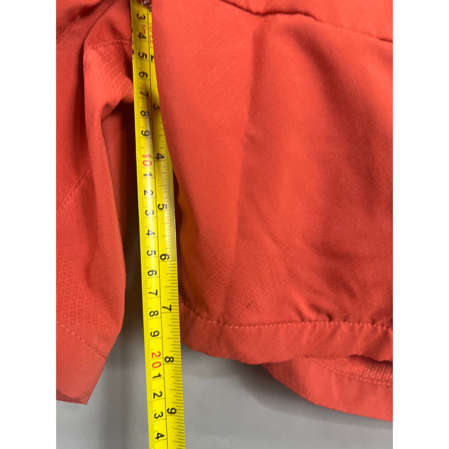All In Motion Polyester Orange Shorts 36 Protection Soft Elastic Travel