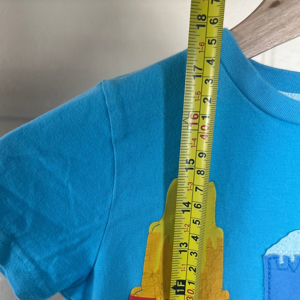 Mini Moden 5-6Y Popsicle T-shirt Toddler Blue