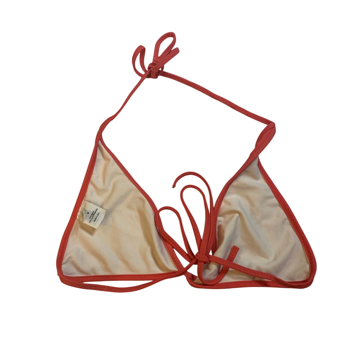 J.Crew Pink Bikini Tie Back Top swim swimwear Size Medium M - EUC