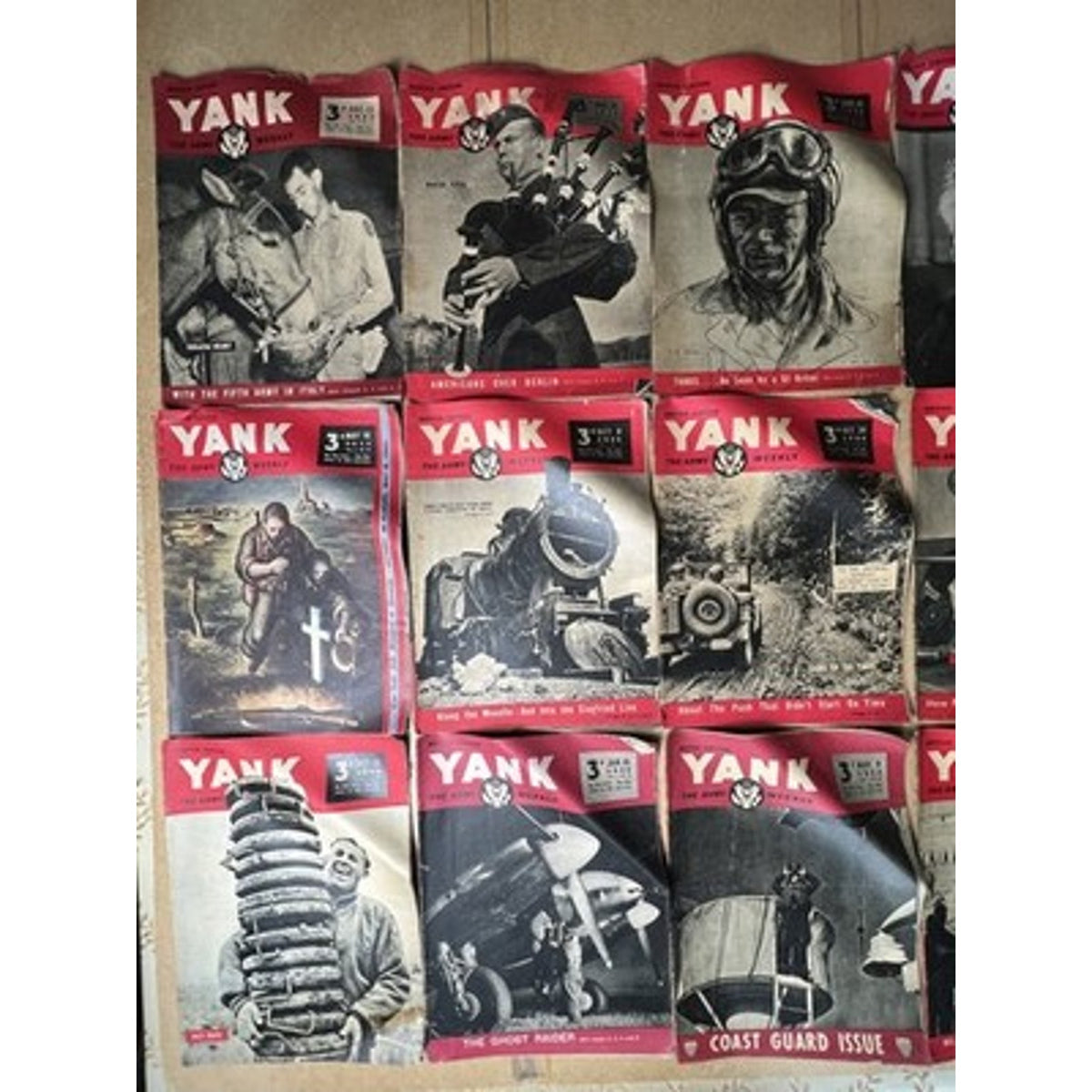Yank The Army Weekly Magazines WWII 1940s British Original Militaria Lot UK