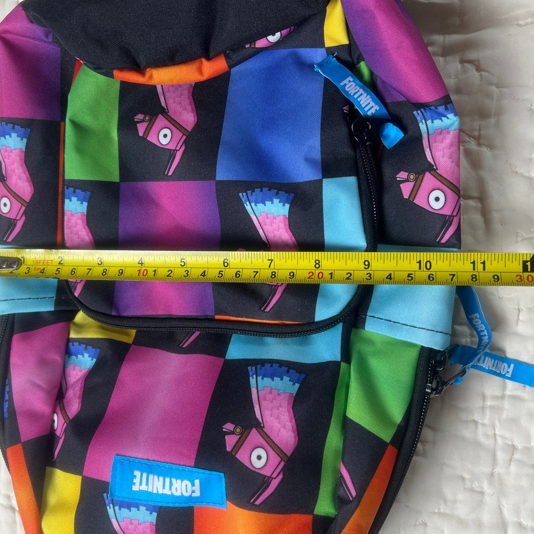 Fortnite Amplify Rainbow Checkered Sling Pack Backpack