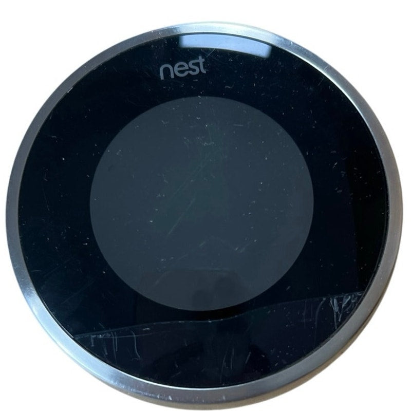 Nest Thermostat Round Smart WiFi Silver Display Unit Only Made In China
