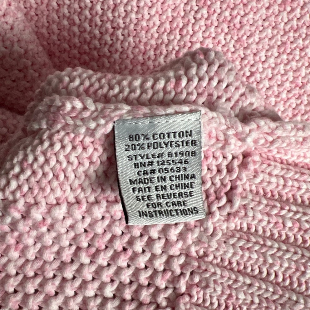 Habit Clothes To Live In Large Cotton Heaby Knit Pink Large